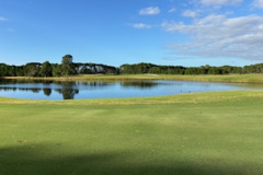 The-18th-hole-on-The-Pines-golf-course-looking-towards-the-practice-range