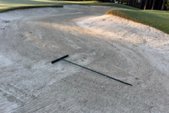 New-rakes-placed-in-the-bunkers-on-The-Pines-golf-course