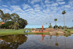 Stormwater mainline work was completed on the 10th hole of The Palms golf course (contractors).
