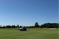 A-foliar-fertiliser-was-applied-to-The-Pines-golf-course-Clubhouse-range-tee