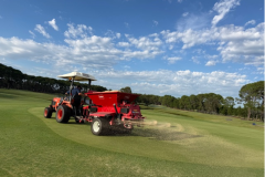 A-double-clean-up-mow-following-verticutting-on-the-renovated-greens-at-The-Palms-golf-course-
