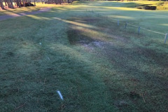 A-wet-area-on-the-11th-fairway-of-The-Pines-golf-course-roped-off-and-marked-as-ground-under-repair