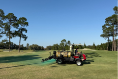 Applying-foliar-fertiliser-to-The-Pines-golf-course-fairways-tees-and-aprons-6th-fairway-shown