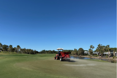 Dusting-The-Palms-golf-course-greens-with-the-1st-hole-shown