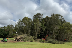 Tree-contractors-clearing-the-right-hand-side-of-The-Palms-golf-course-17th-fairway-lake-edge